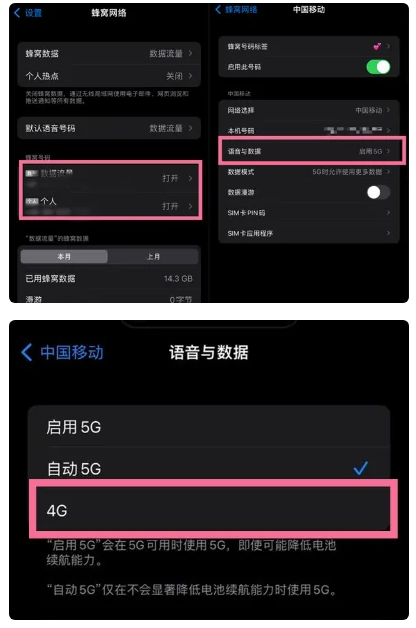 共青城苹果手机维修分享iPhone14如何切换4G/5G? iPhone14 5G网络切换方法 