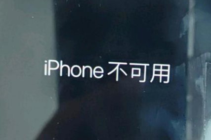 共青城苹果服务网点分享锁屏界面显示“iPhone 不可用”如何解决 