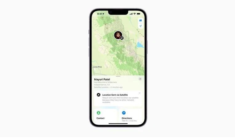 共青城苹果14维修分享iPhone14系列中 FindMy功能通过卫星分享位置方法教程 