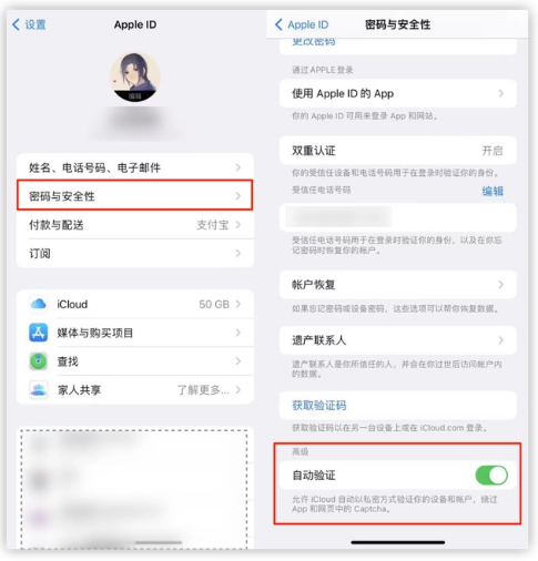 共青城苹果手机维修分享iOS 16 自动验证功能开启方法 